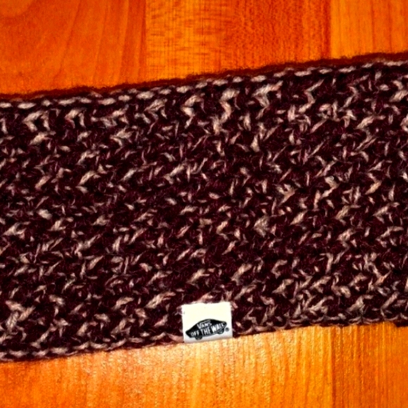 Vans Accessories - VANS off the wall Acrylic headband maroon/white